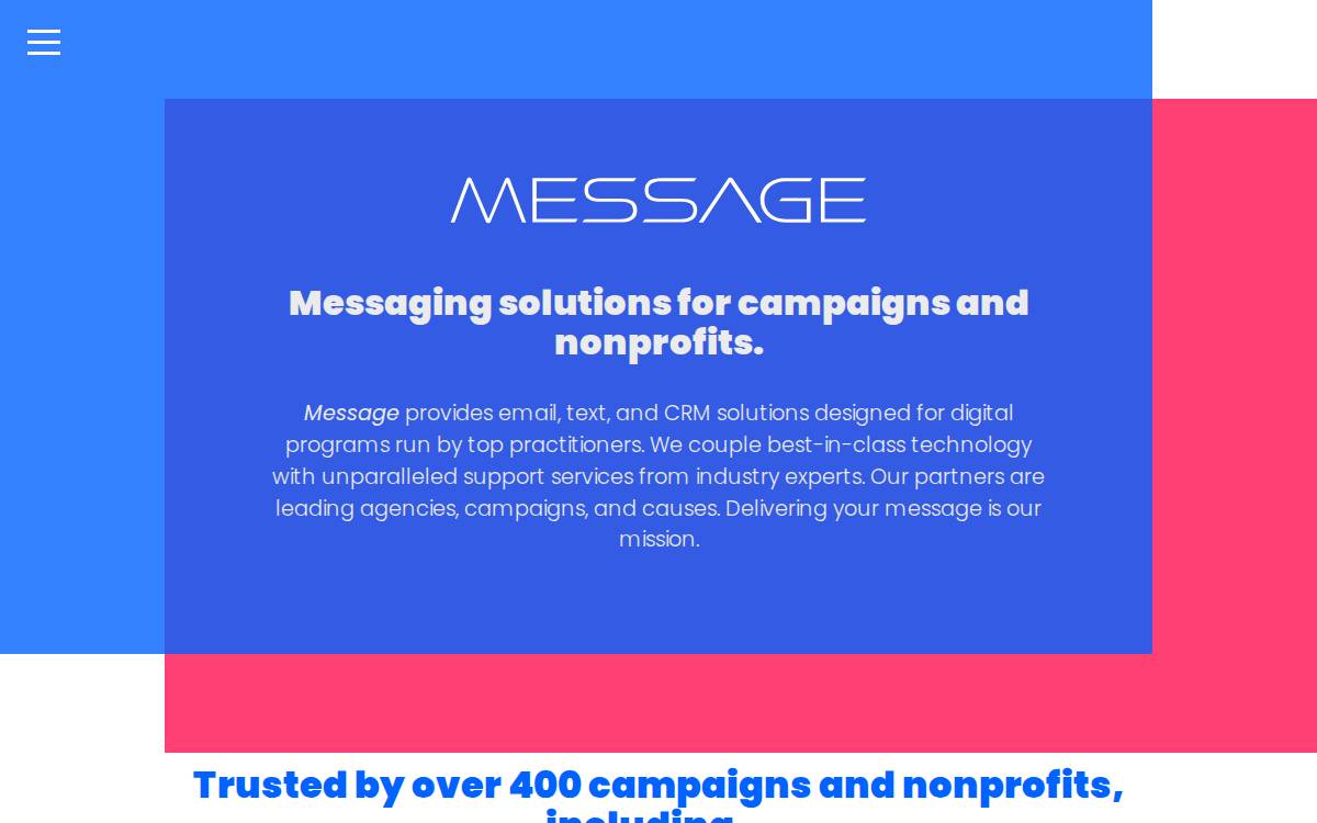 Message Digital website preview