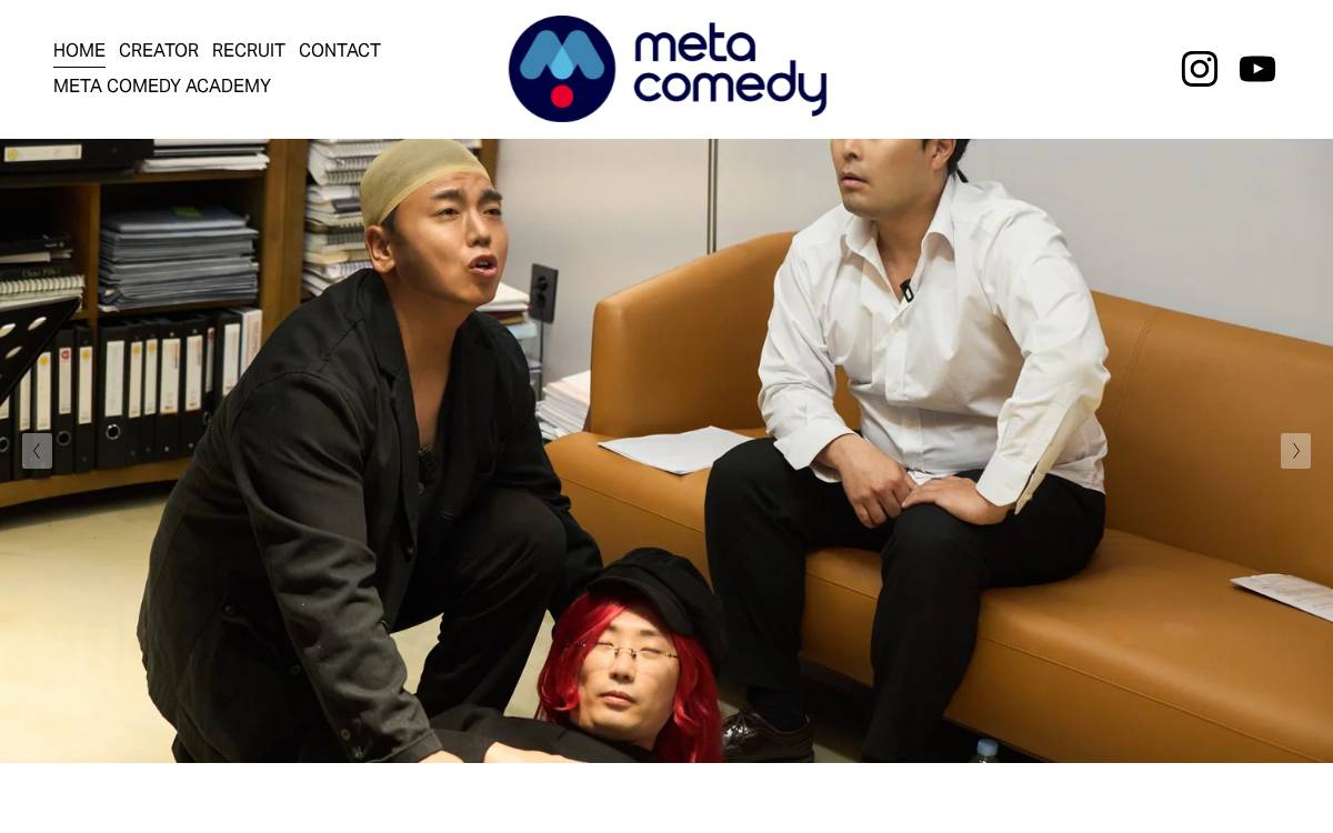 Meta Comedy Inc website preview