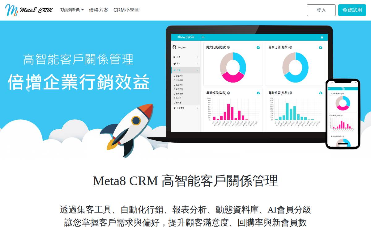Meta8 website preview