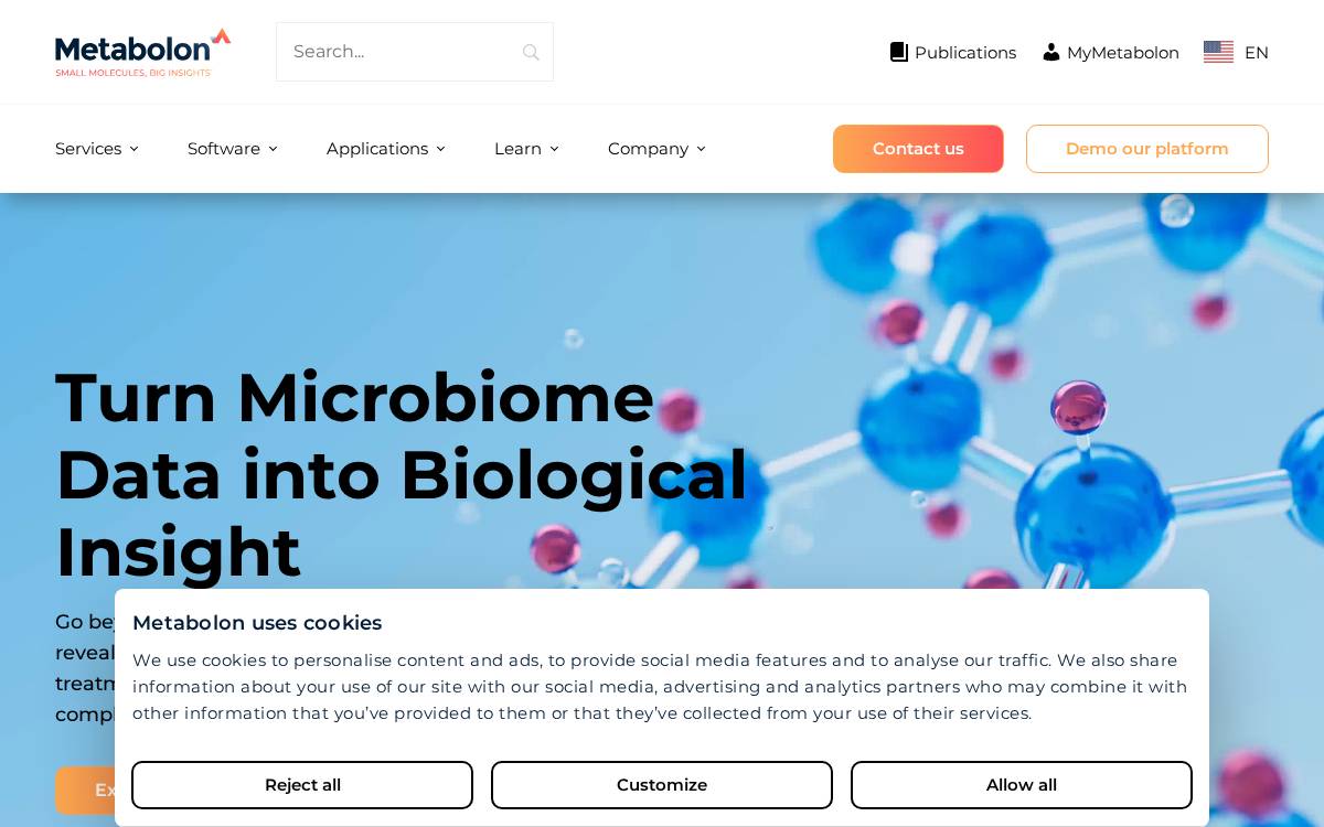 Metabolon website preview