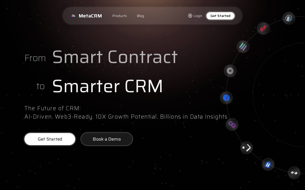 Metacrm website preview