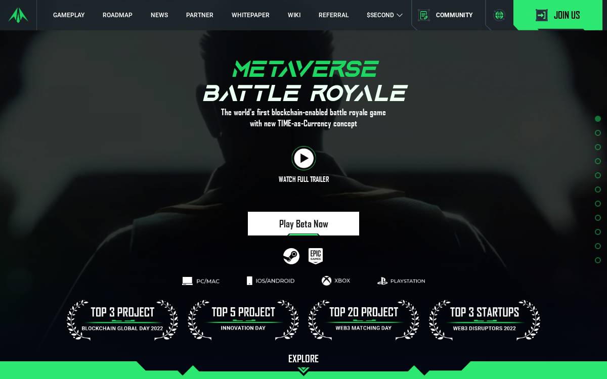 Metados website preview