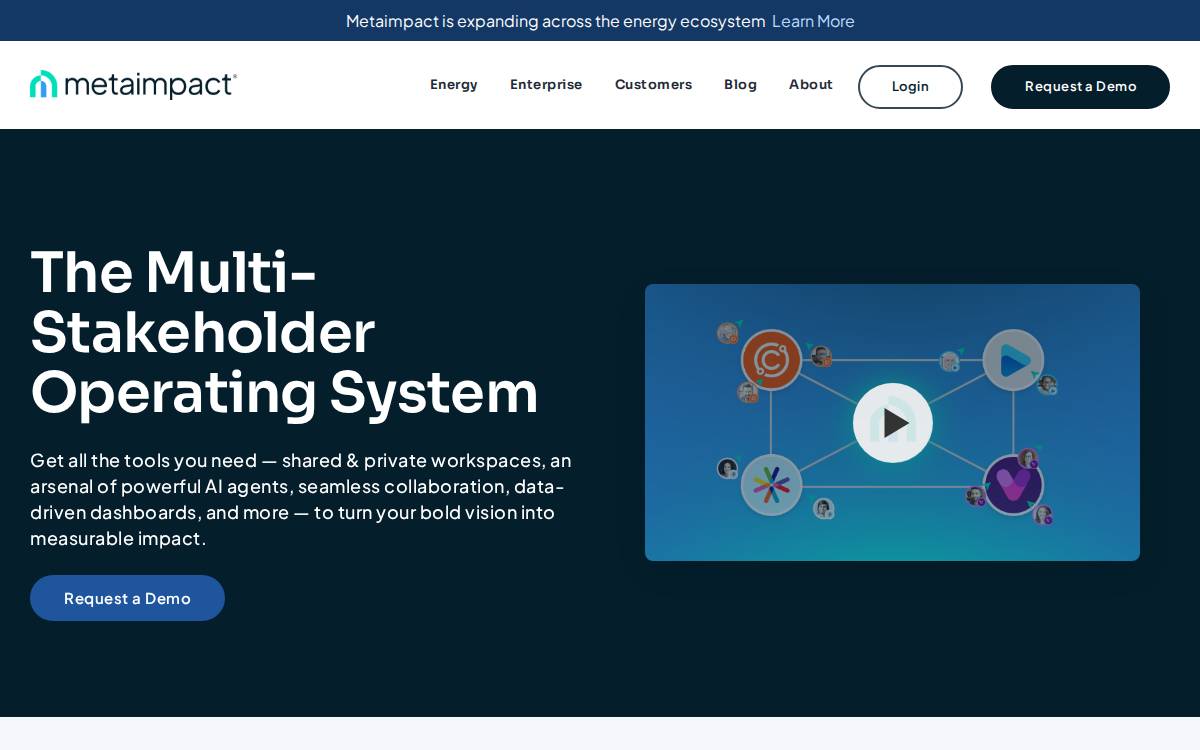Metaimpact website preview
