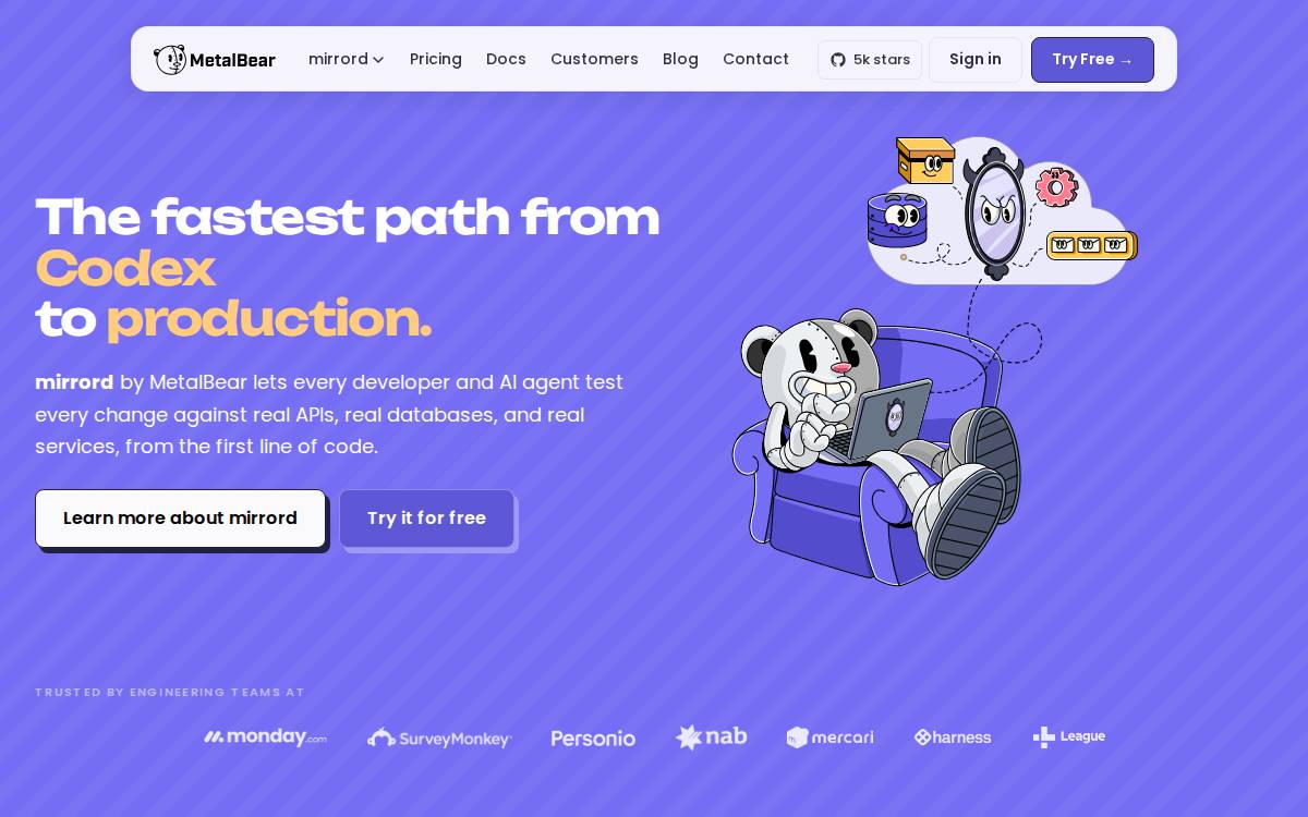 Metalbear website preview