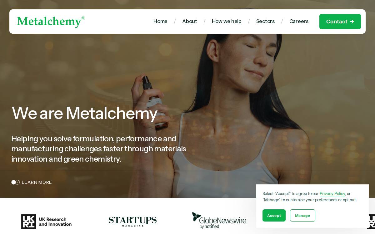 Metalchemy website preview