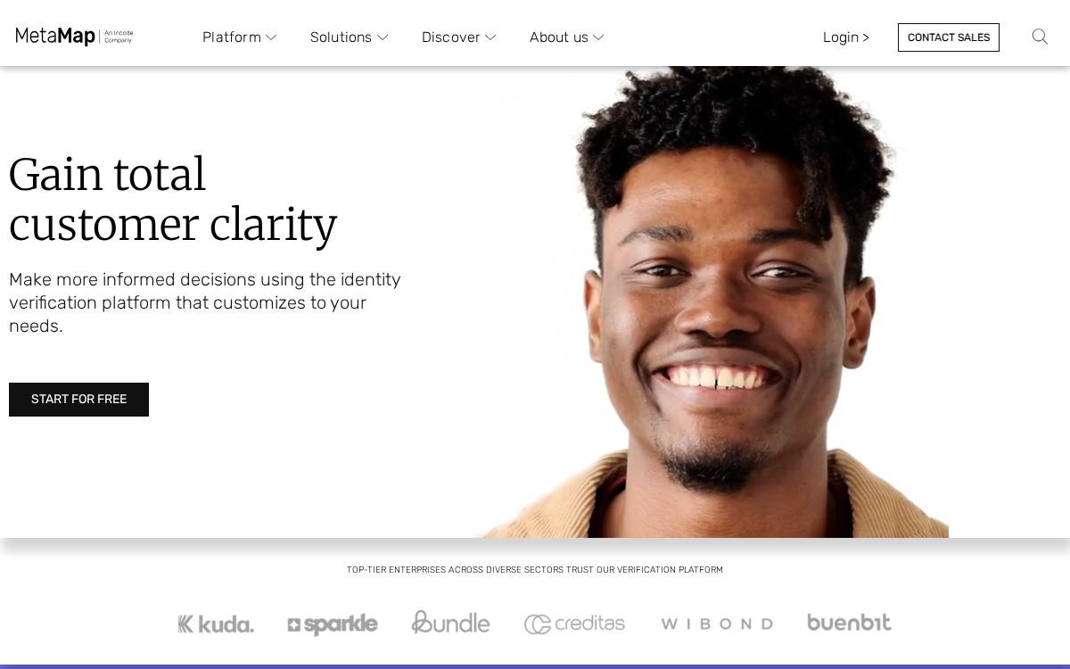 MetaMap enterprise-saas website preview