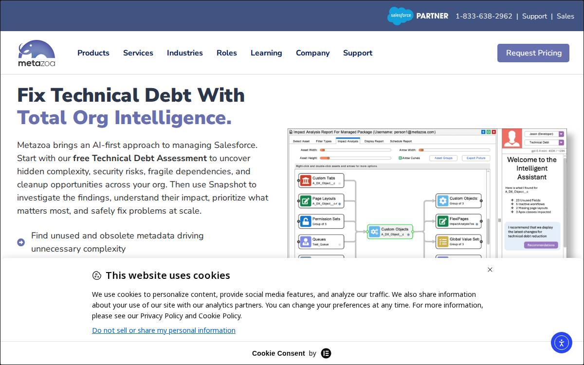 Metazoa website preview