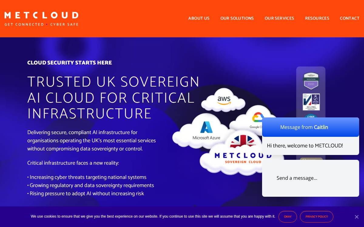 METCloud Seed website preview