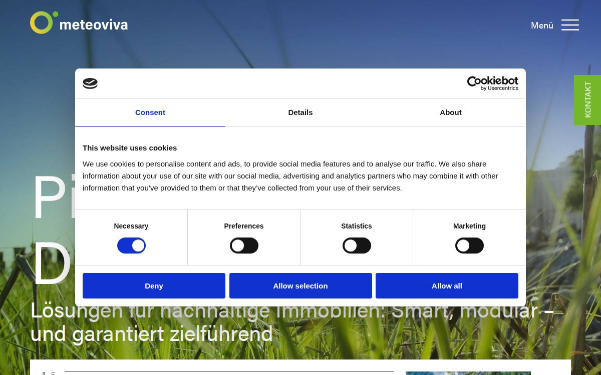 meteoviva website preview
