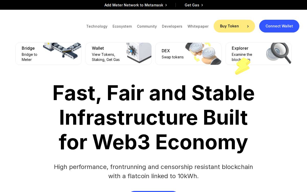 Meter High-performance Sidechain website preview