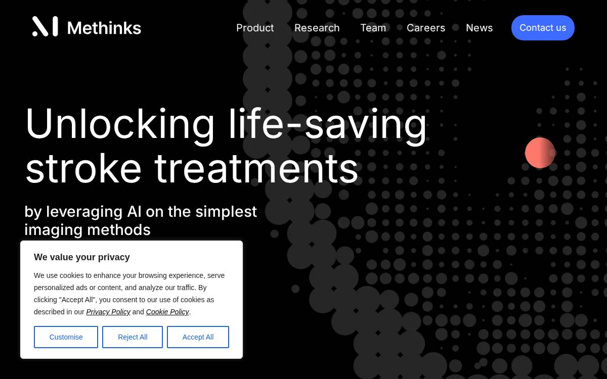 Methinks website preview