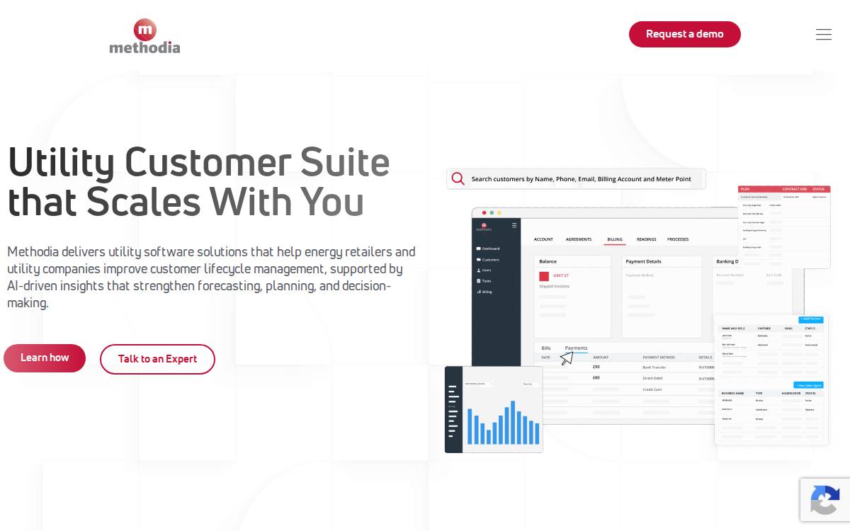 Methodia webpage website preview