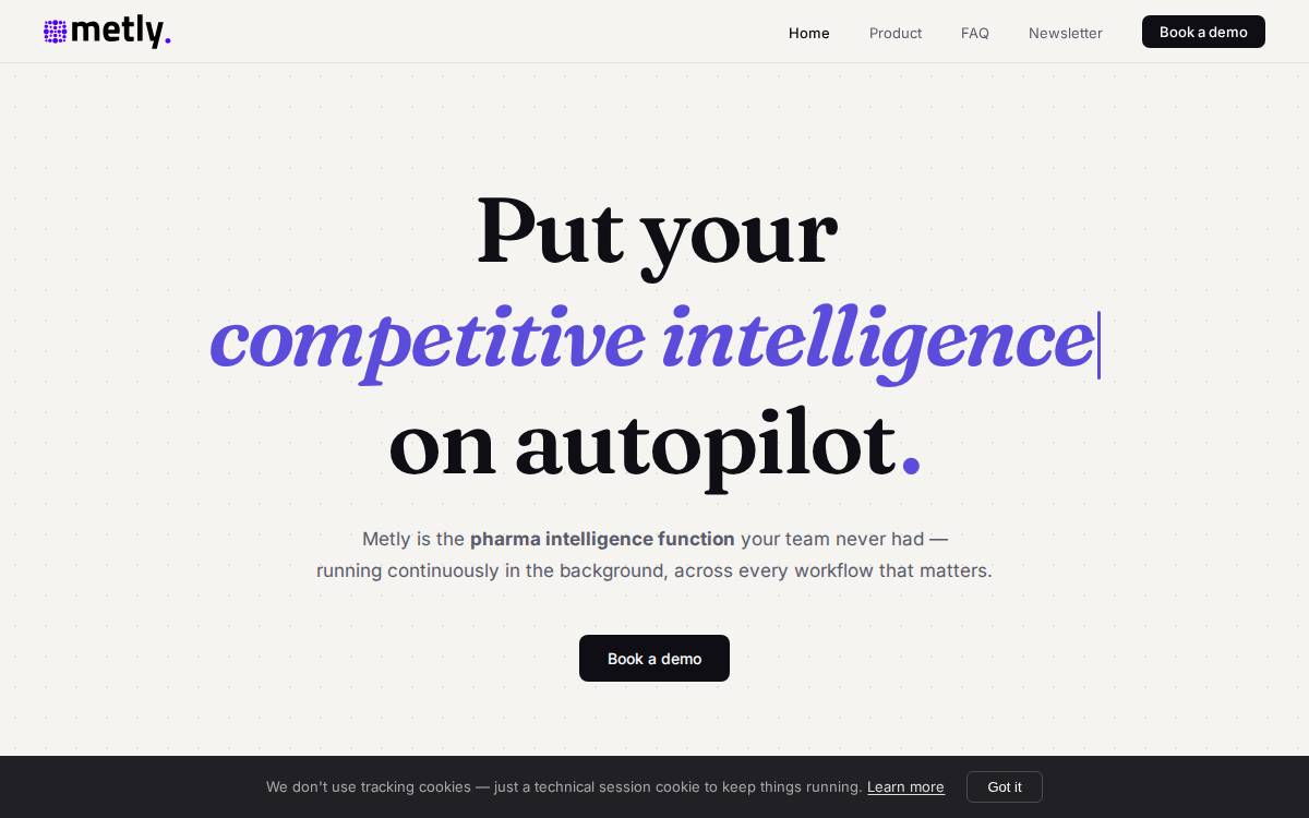 Metly website preview