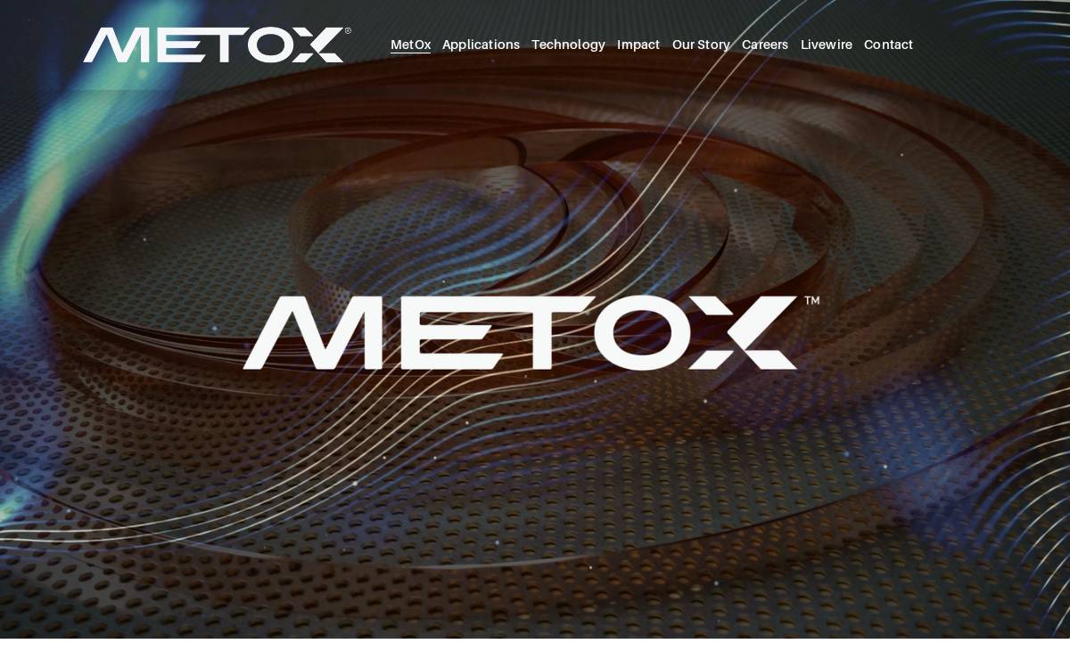 MetOx website preview
