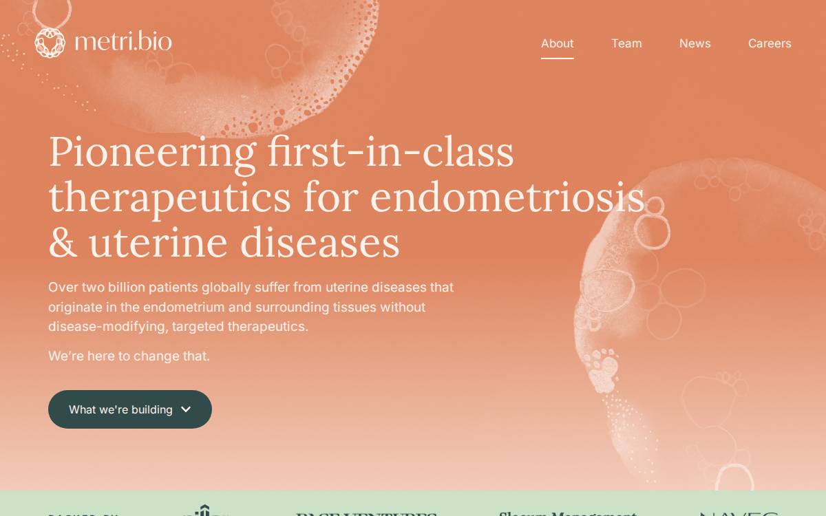 Metri Bio website preview