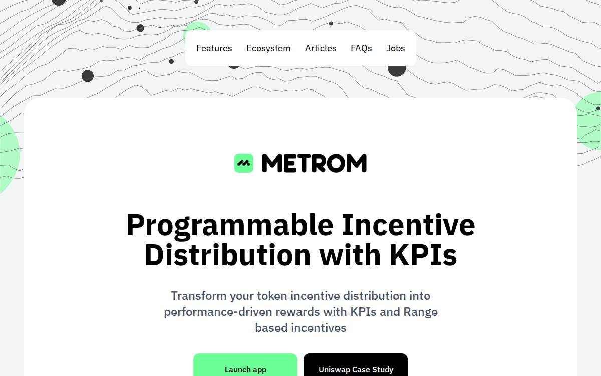 Metrom website preview