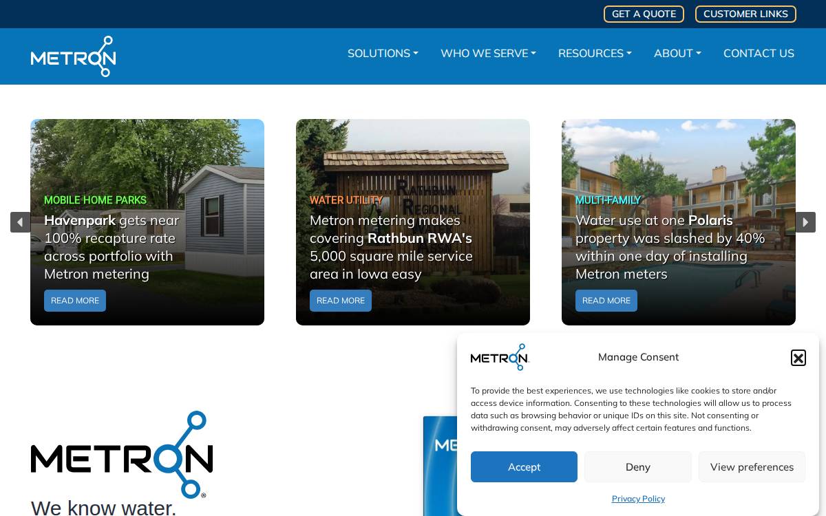 Metron-Farnier website preview