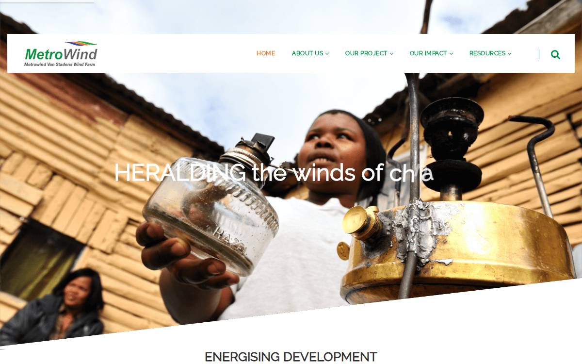 Metrowind website preview
