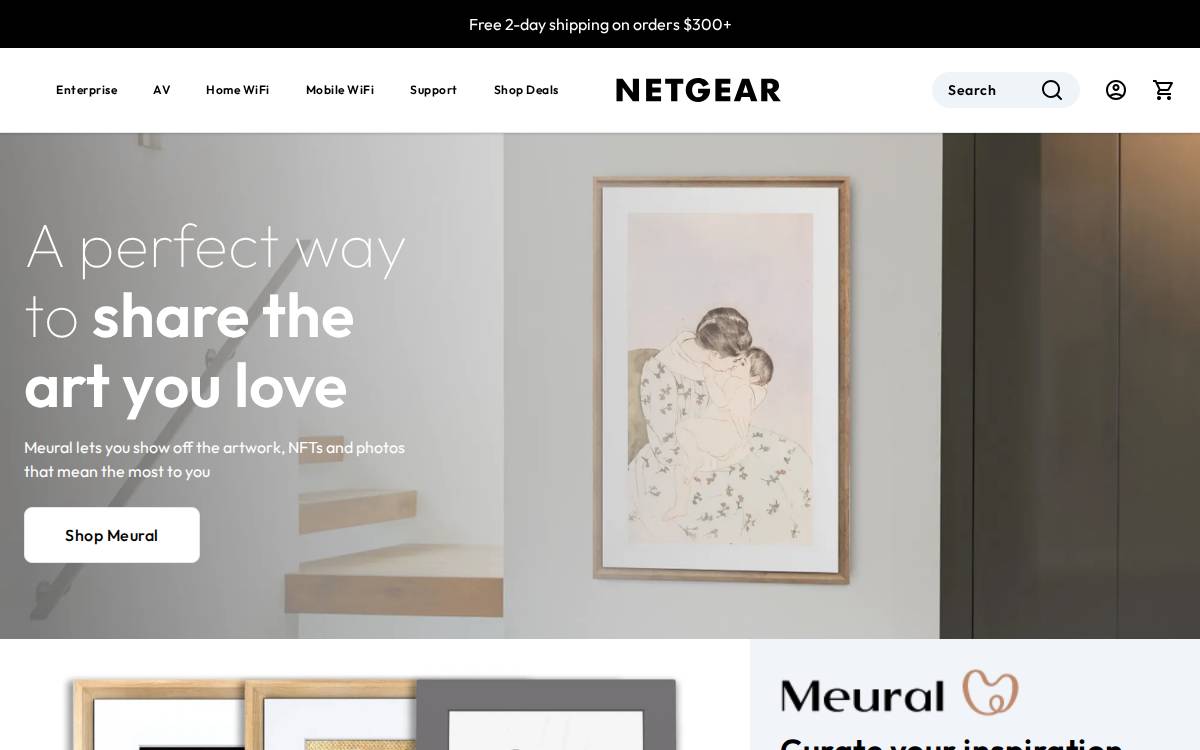 Meural website preview