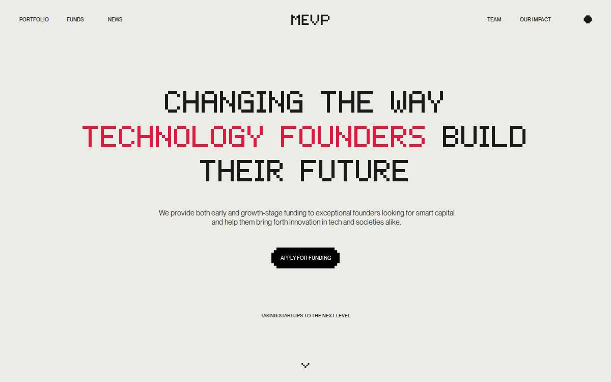 MEVP website preview