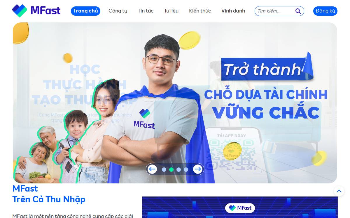 MFast website preview