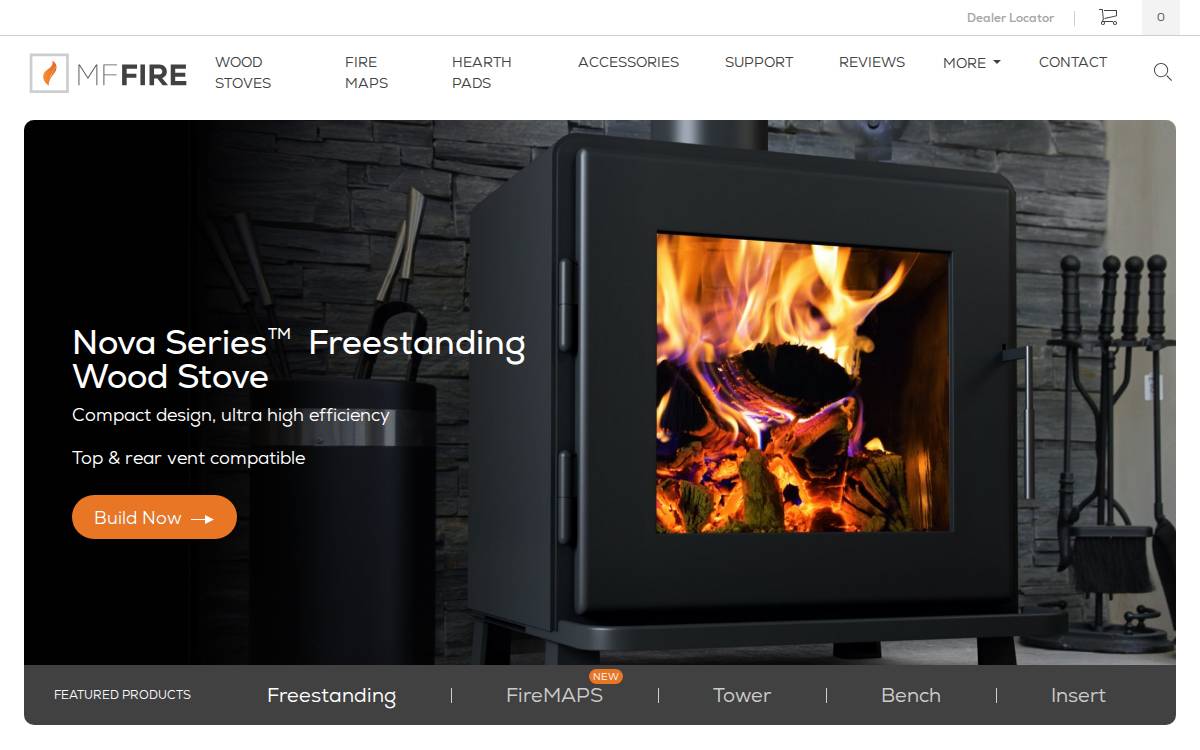 MF Fire website preview