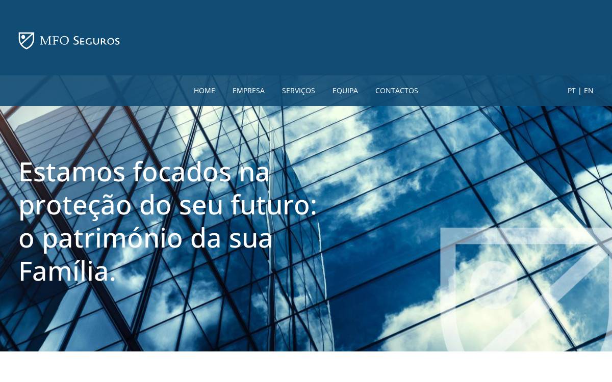 MFO Seguros website preview