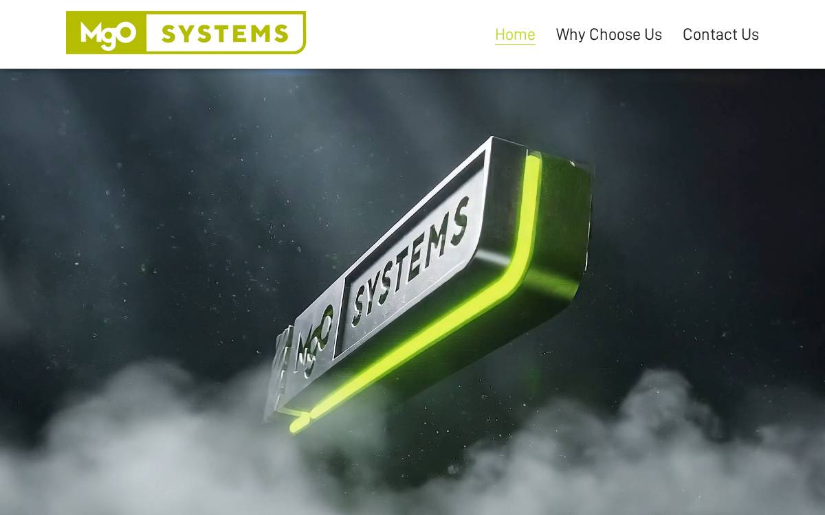 MgO Systems website preview