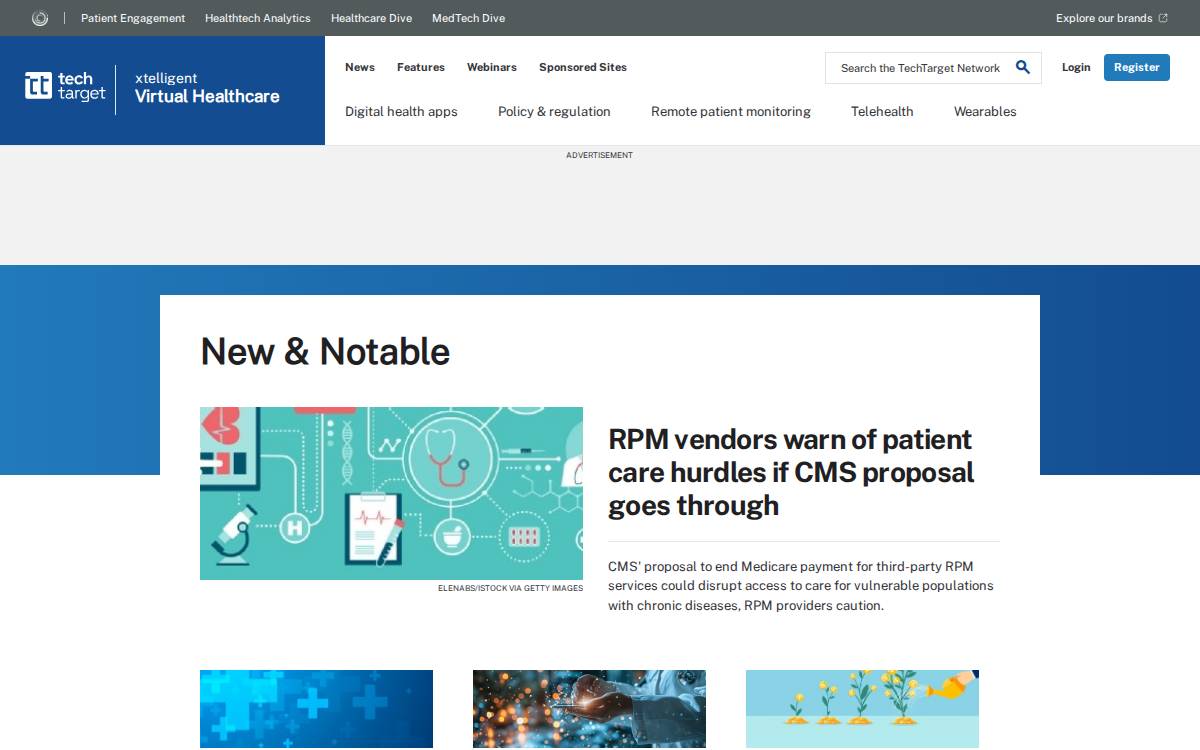 Mhealthintelligence website preview