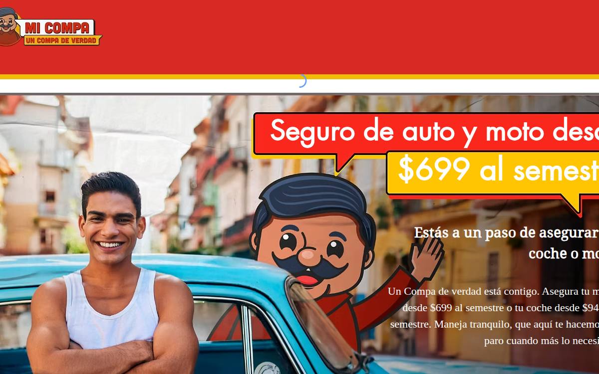 Mi Compa website preview