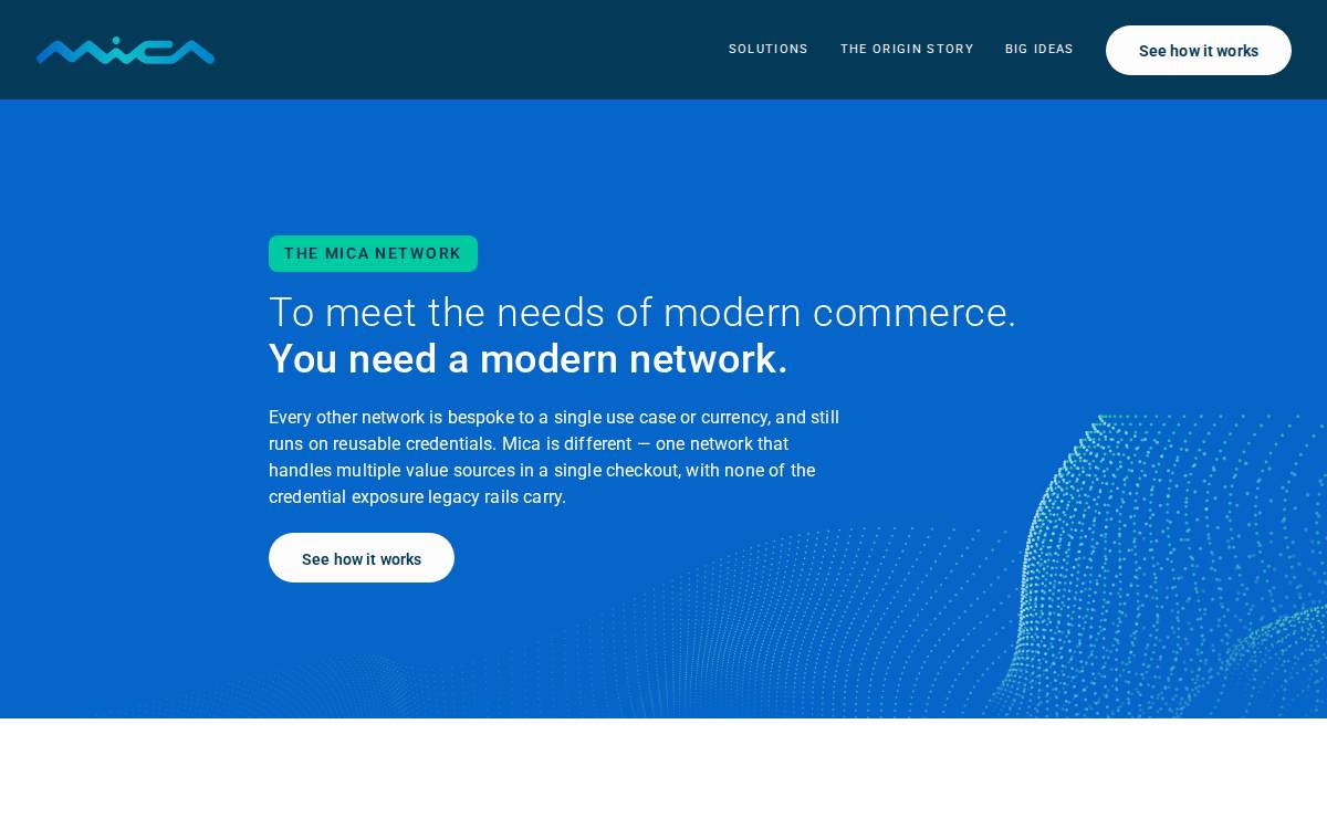 Mica website preview