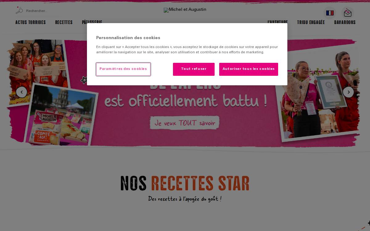 Michel et Augustin website preview