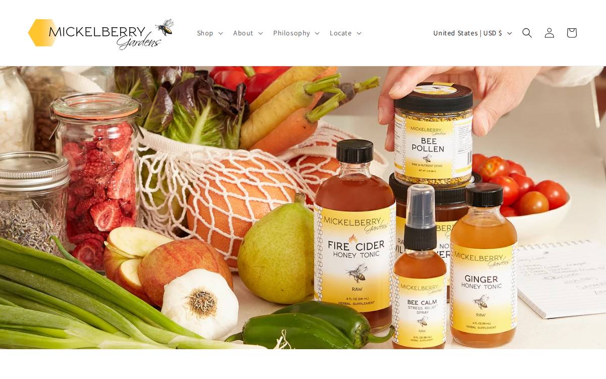 Mickelberrygardens website preview