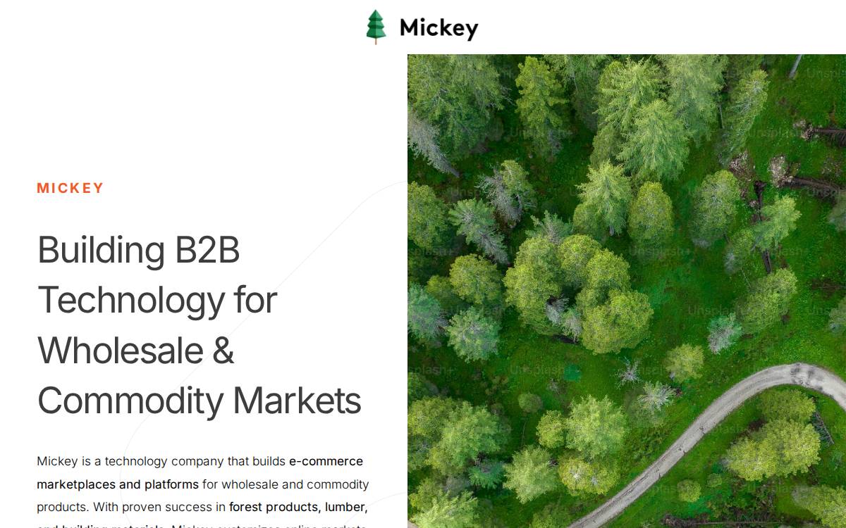 Mickeytrading website preview