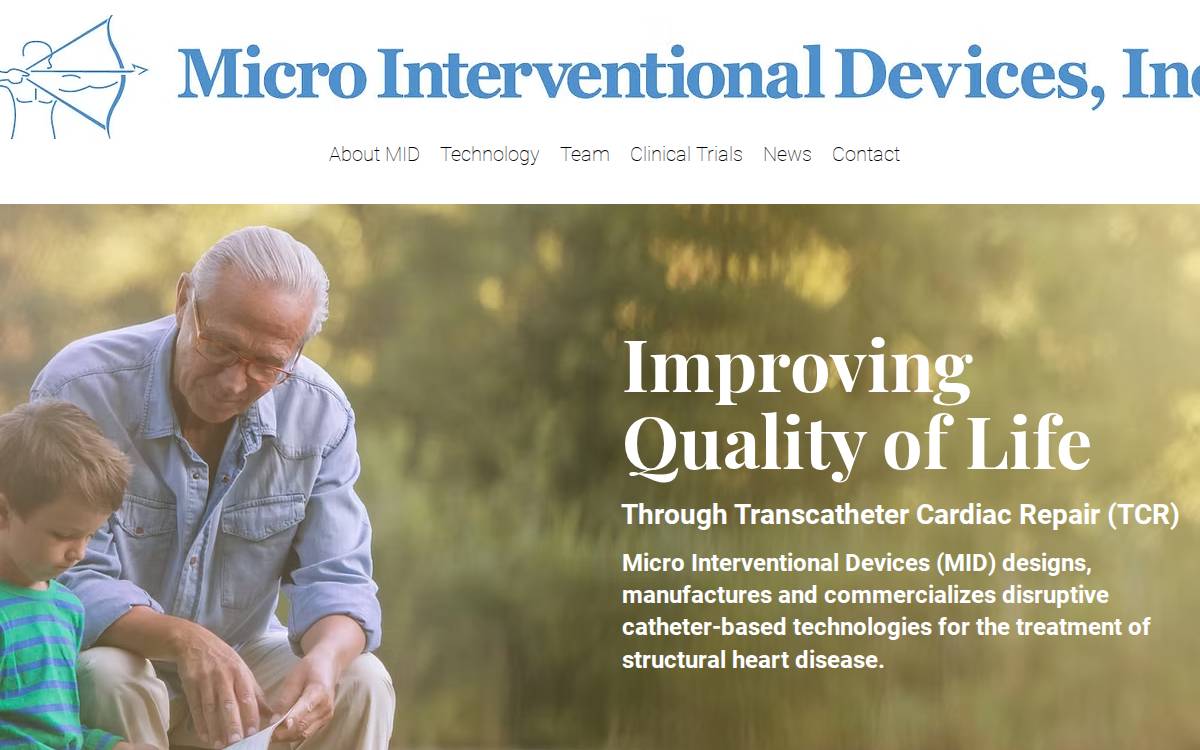 Micro Interventional Devices website preview