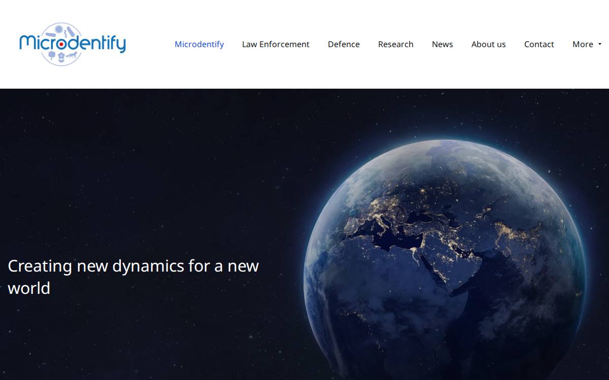 Microdentify website preview