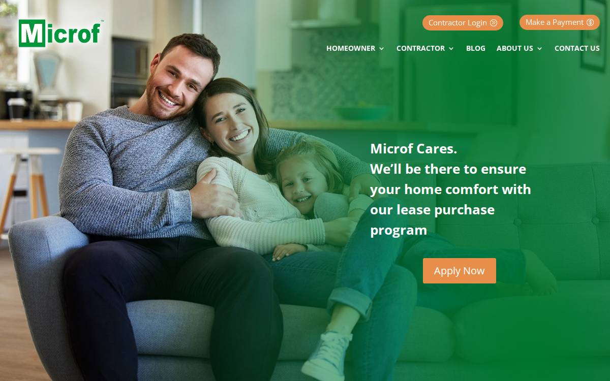 Microf website preview
