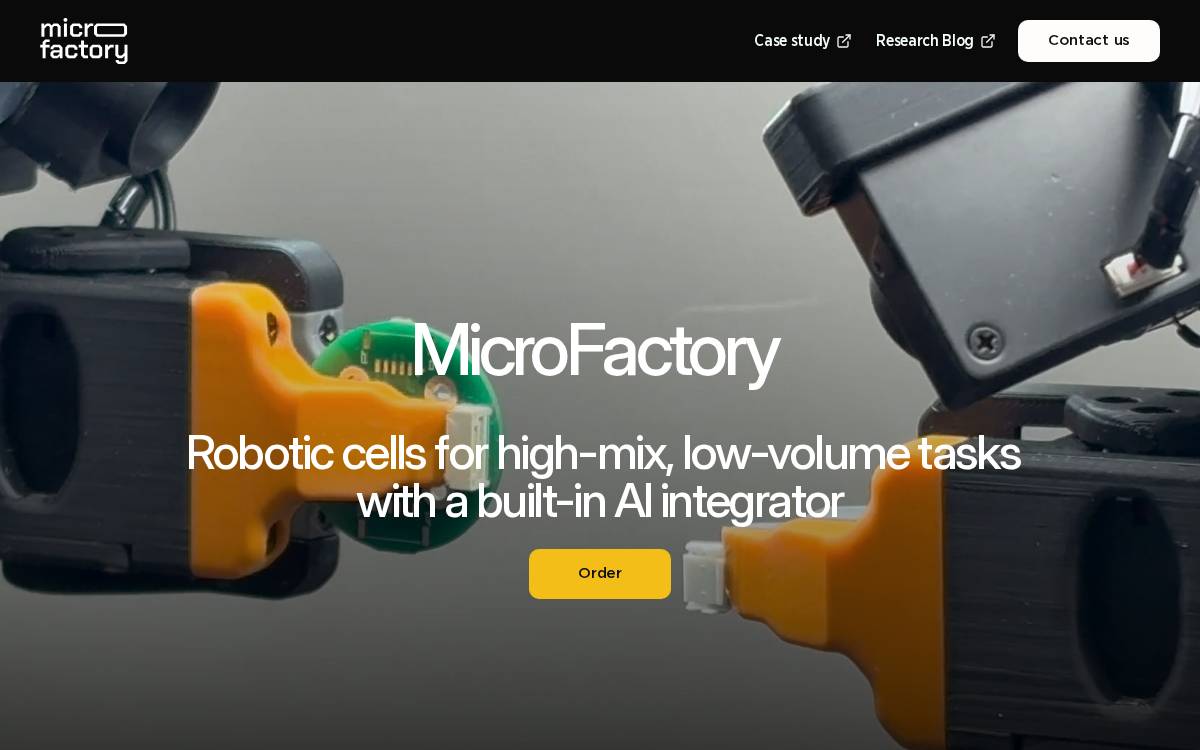 Microfactory website preview
