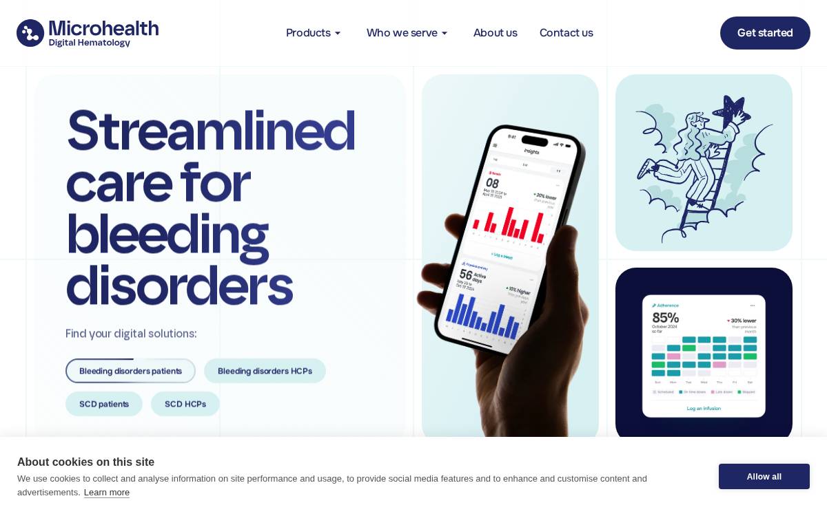 Microhealth website preview