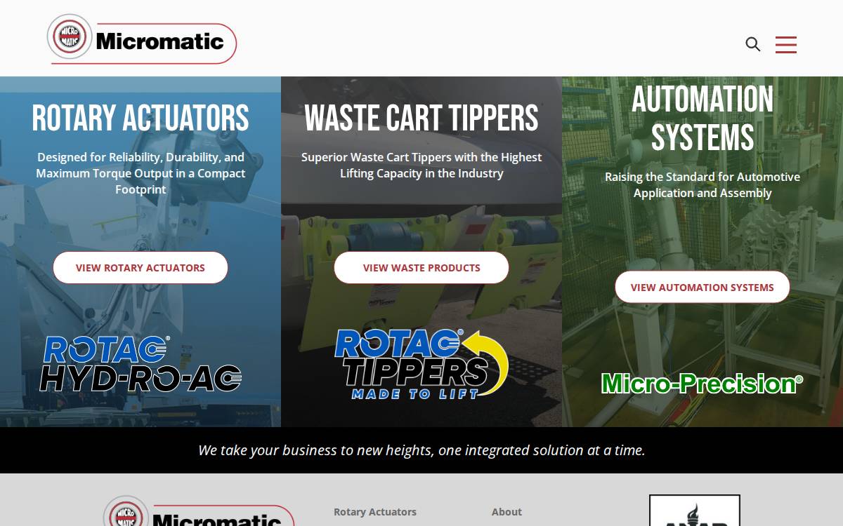 Micromatic website preview