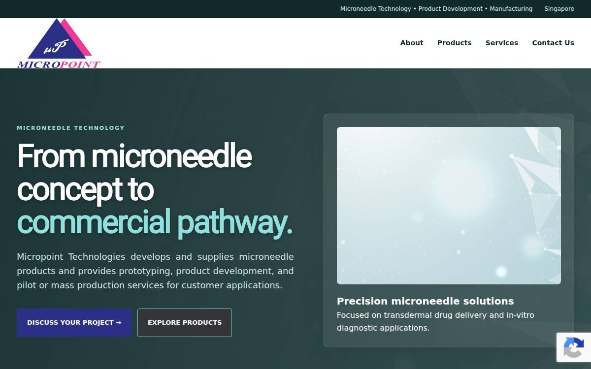Micropoint Technologies website preview