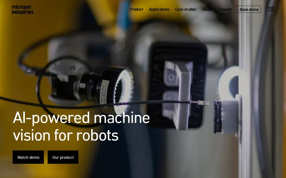 Micropsi Industries website preview