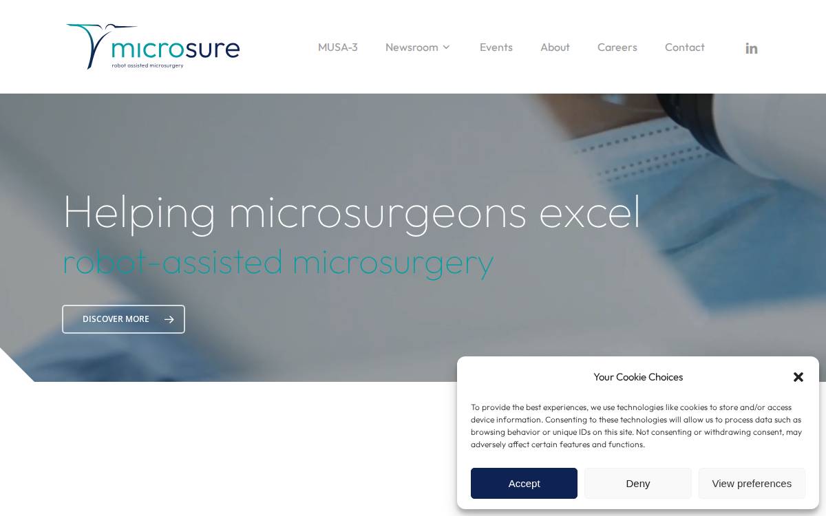 Microsure website preview