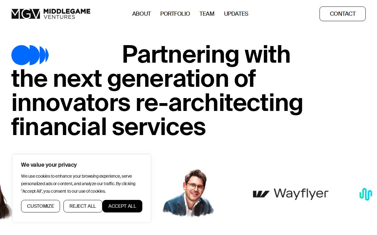 Middlegame Ventures website preview