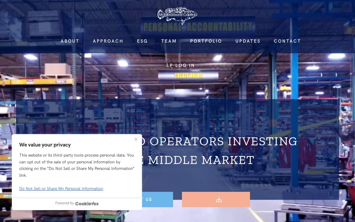 MiddleGround Capital website preview
