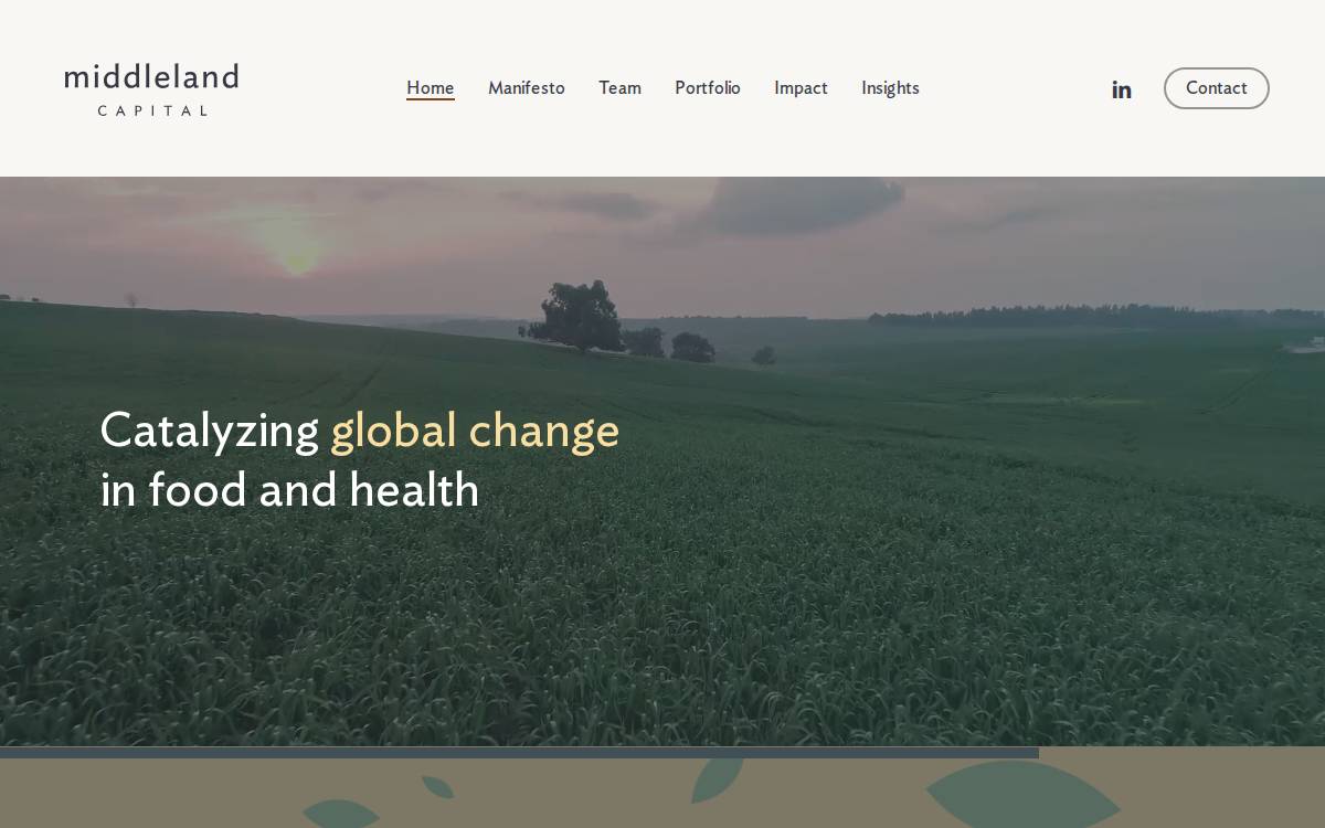 Middleland Capital website preview
