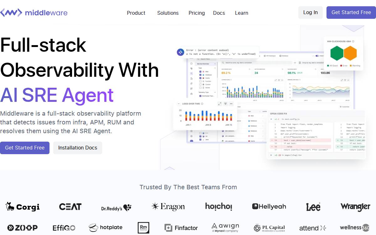 Middleware website preview
