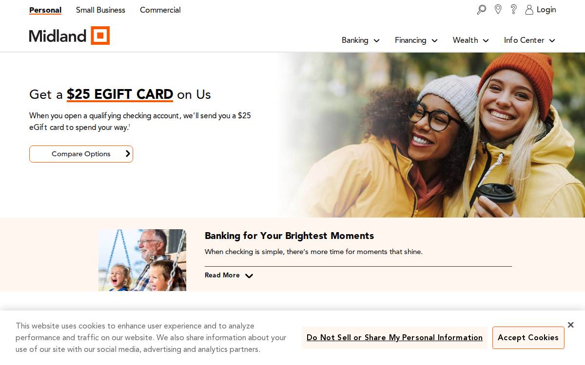 Midlandstatesbank website preview