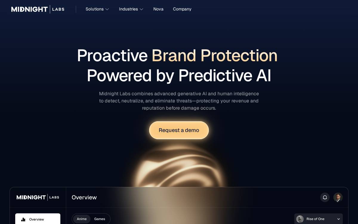 Midnightlabs website preview