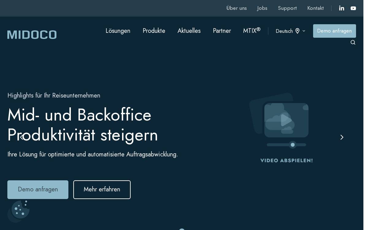 Midoco website preview